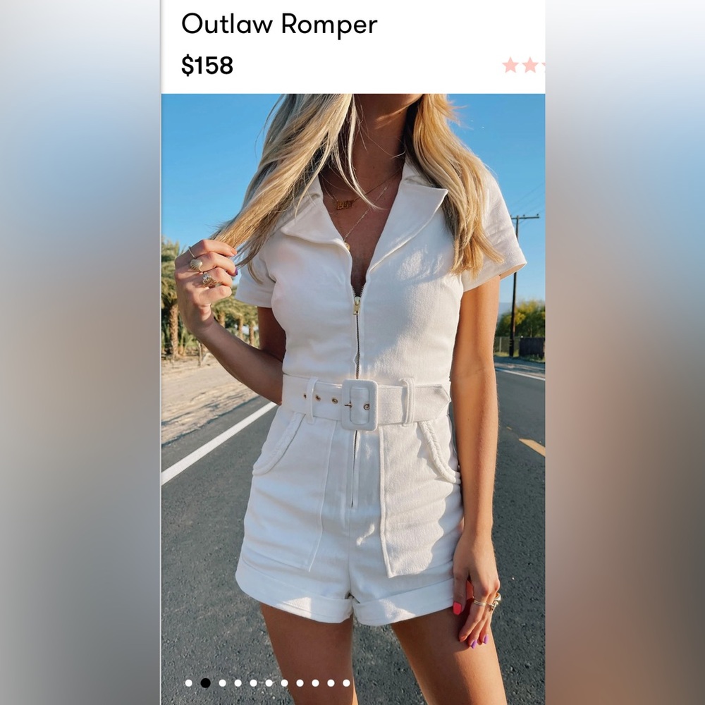 Show Me Your Mumu White Outlaw Romper